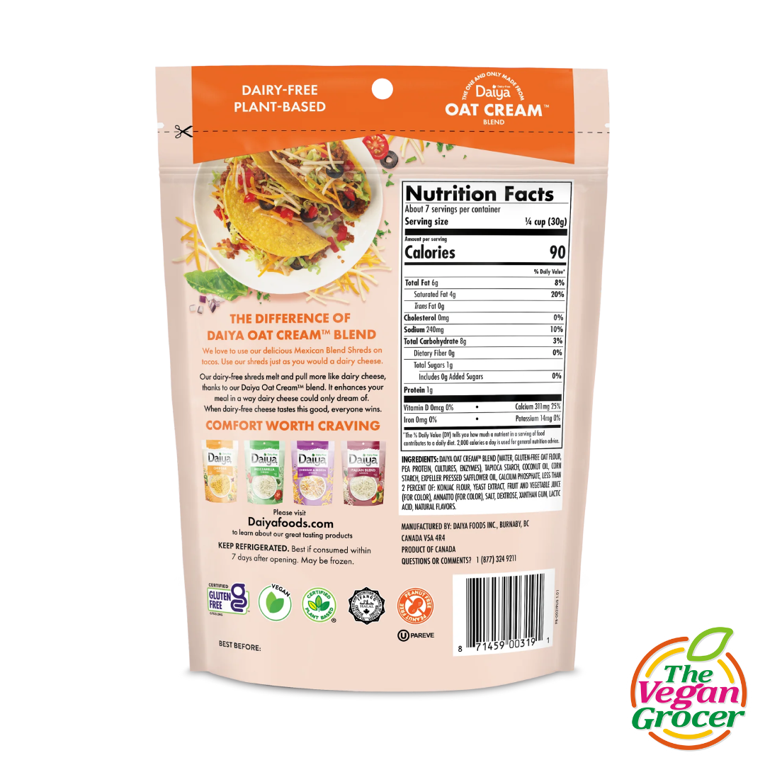 Daiya Mexican Blend Shreds 200g (dairy-free)
