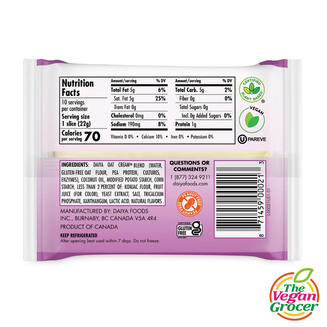 Daiya Provolone Slices 220g (dairy-free)