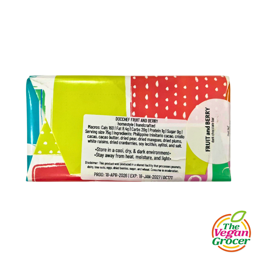 Doc Chef Chocolate Bar Fruit & Berries (sugar-free)