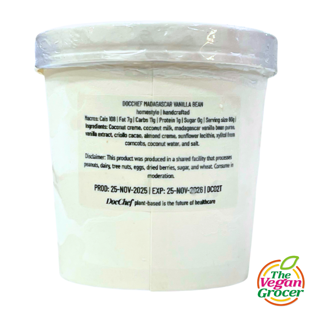 Doc Chef Madagascar Vanilla Bean Ice Cream Pint