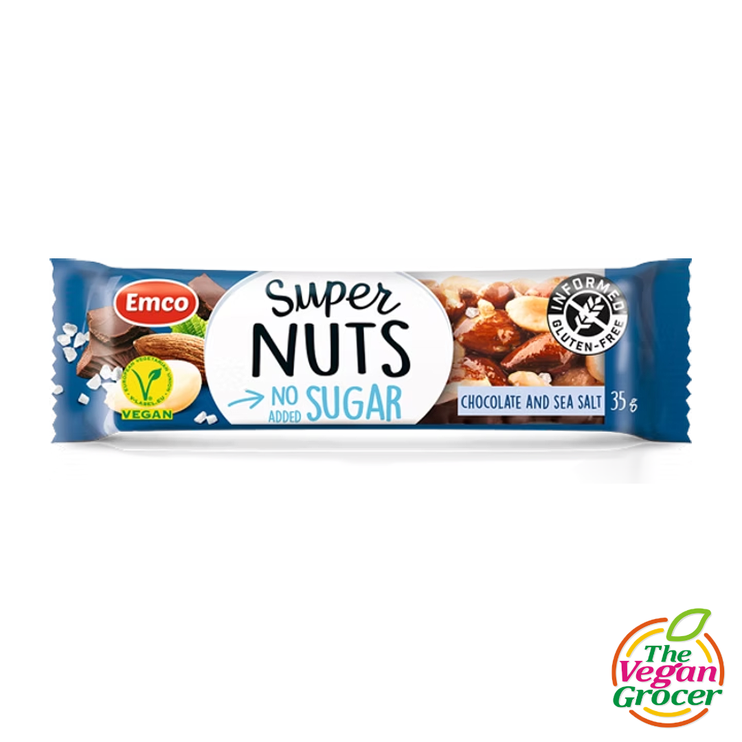 Emco Nut Bars Almonds, Chocolate and Sea Salt 175g (gluten-free)
