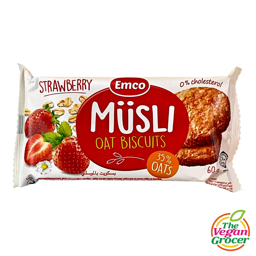 Emco Müsli Oat Biscuits 60g - Strawberry