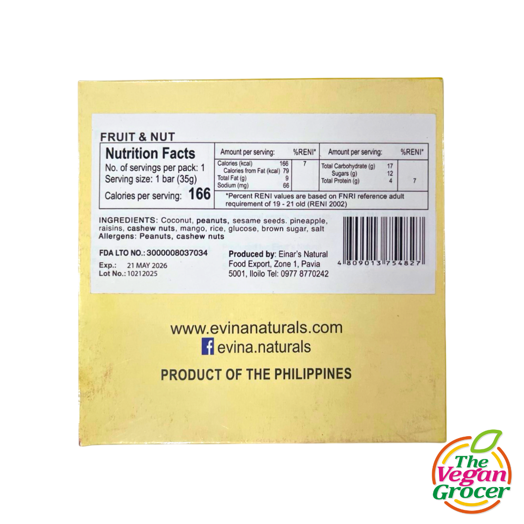 Evina Naturals Smarty Bar Fruit & Nut (gluten-free)