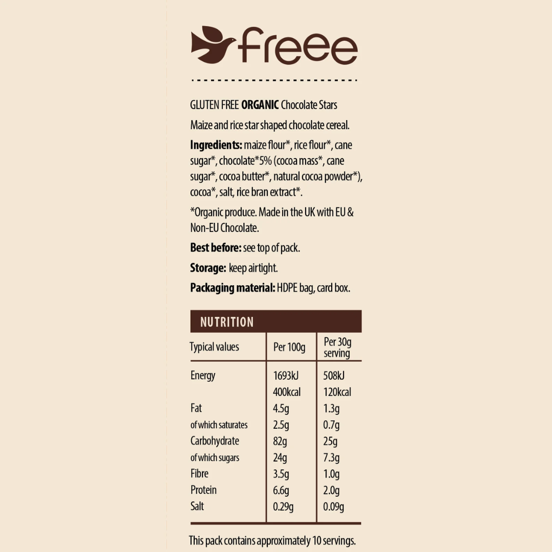 Freee Gluten-free Chocolate Stars 300g