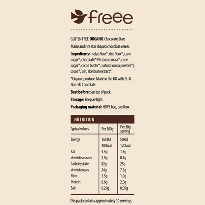 Freee Gluten-free Chocolate Stars 300g