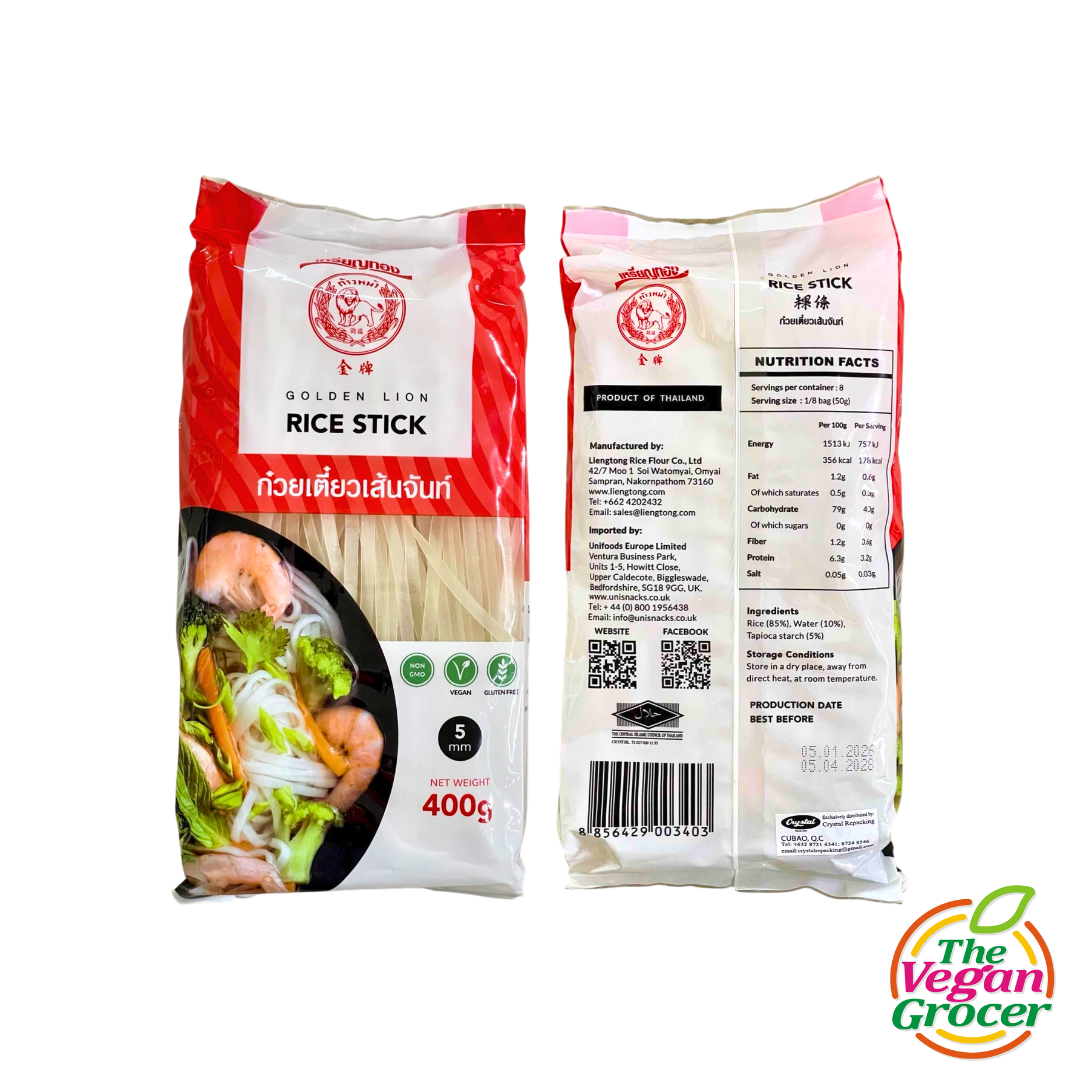 Golden Lion Rice Stick Noodles 5mm 400g (gluten-free)