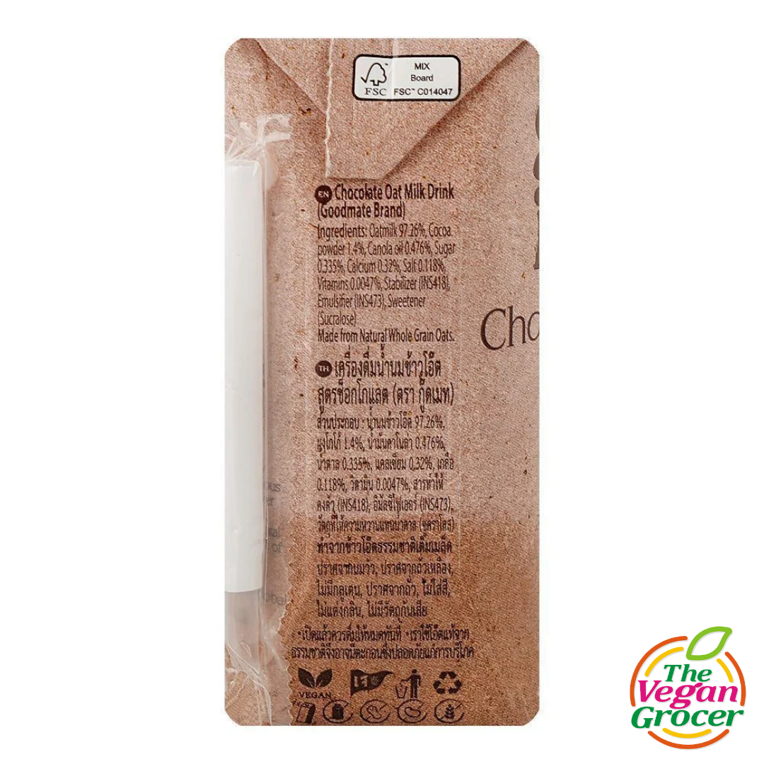 Goodmate Chocolate OatMilk 180ml (gluten-free, soy-free)