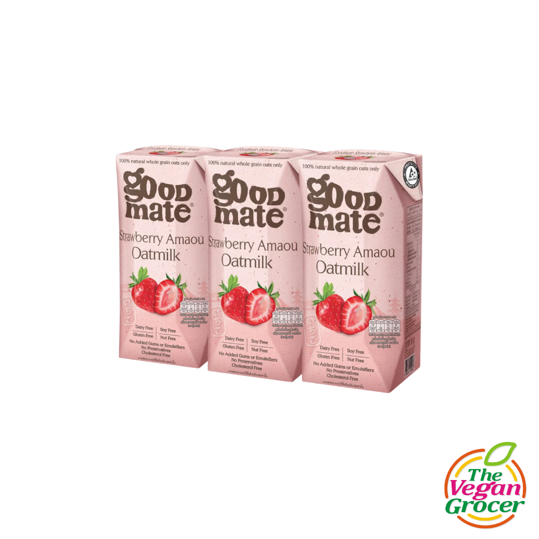 Goodmate Strawberry Flavored OatMilk 180ml (gluten-free, soy-free)