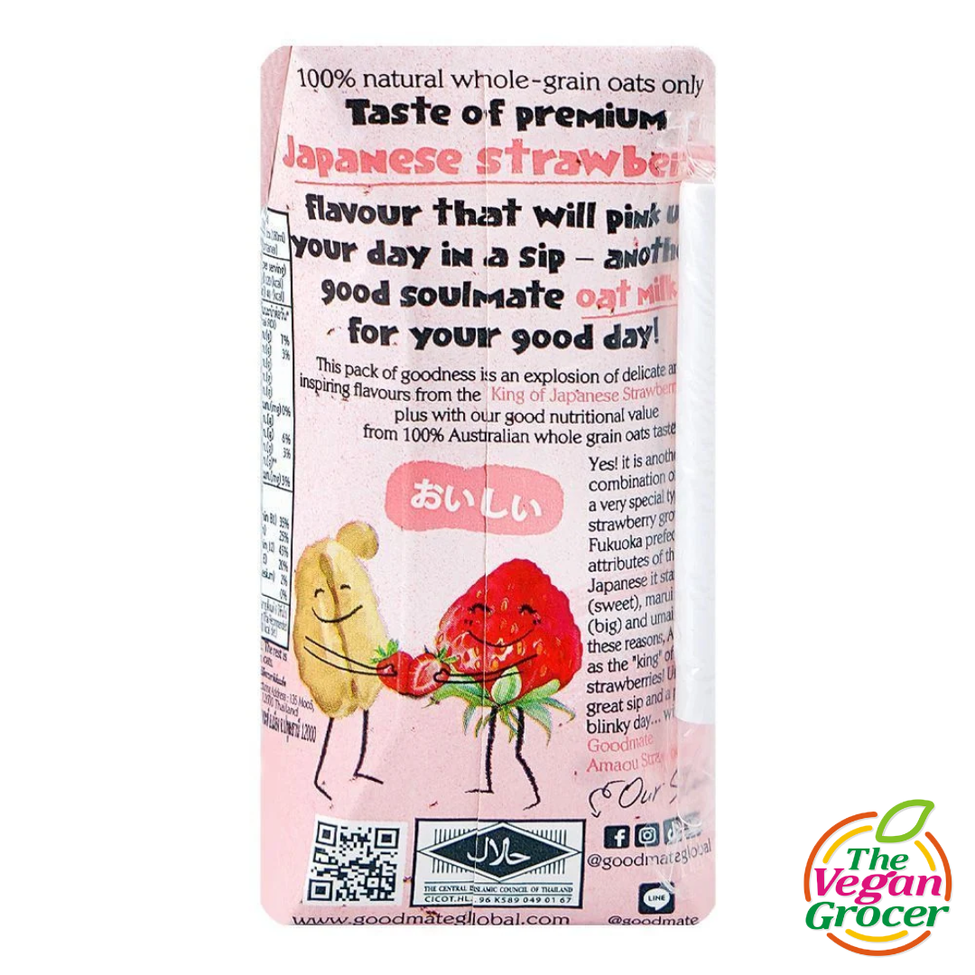 Goodmate Strawberry Flavored OatMilk 180ml (gluten-free, soy-free)