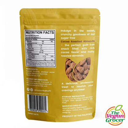 Gourmet Healthy Cocoa Roasted Almonds 150g (sugar-free)