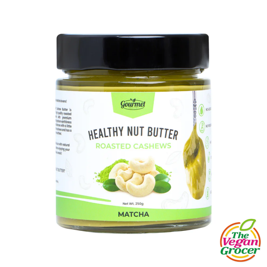 Gourmet Healthy Nut Butter Vegan - Roasted Cashew Matcha 250g (gluten-free, sugar-free)