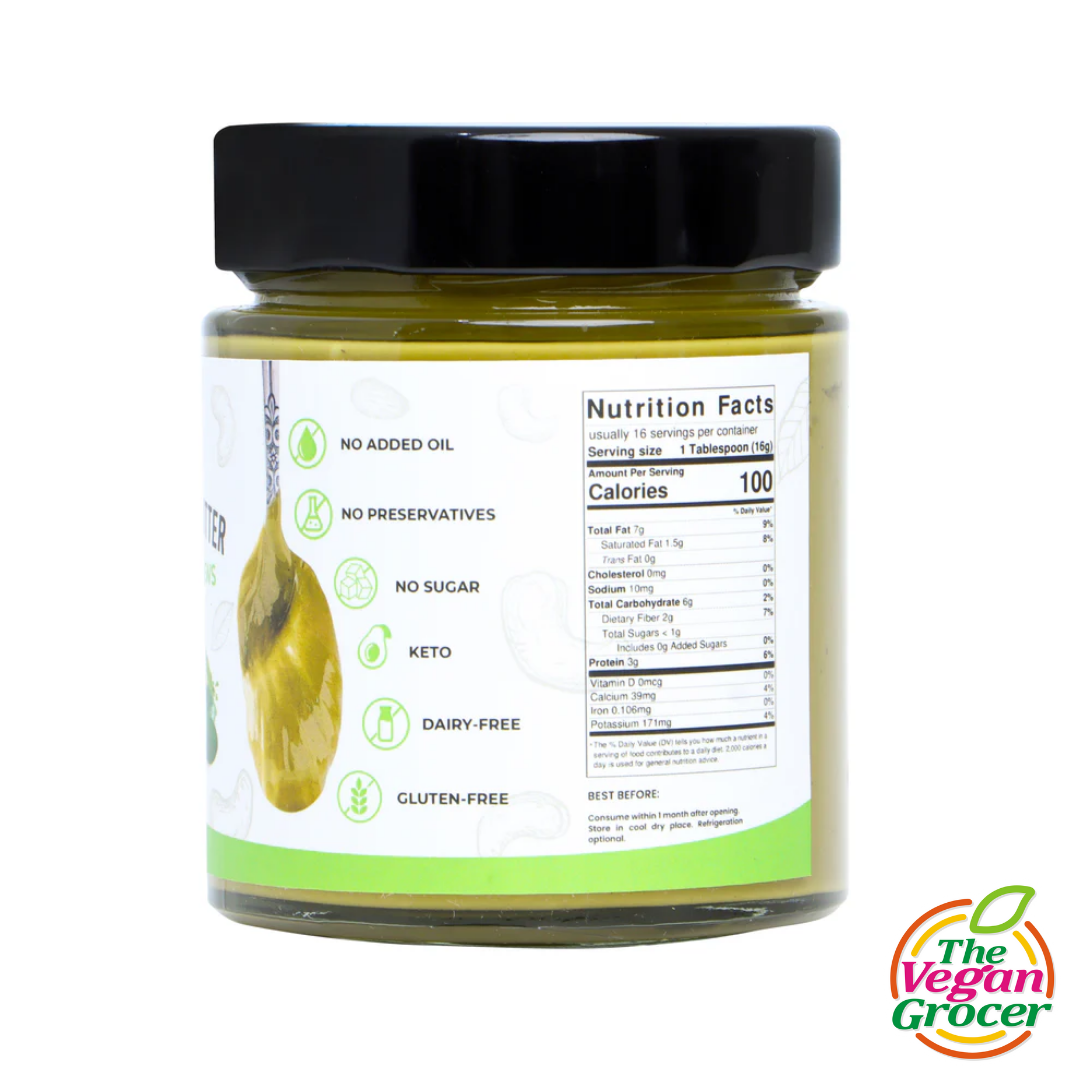 Gourmet Healthy Nut Butter Vegan - Roasted Cashew Matcha 250g (gluten-free, sugar-free)