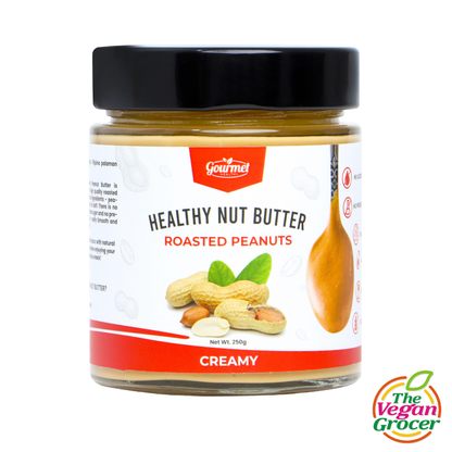 Gourmet Healthy Nut Butter Vegan - Roasted Peanut Creamy 250g (gluten-free, sugar-free)