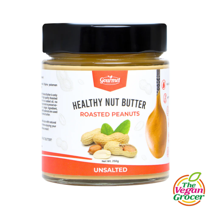 Gourmet Healthy Nut Butter Roasted Peanut Unsalted 250g (gluten-free, sugar-free)