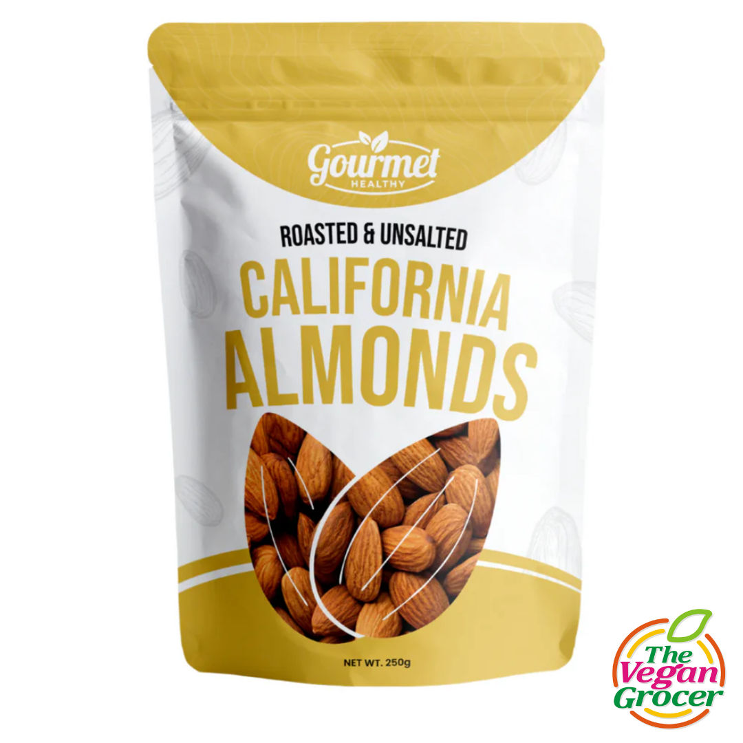 Gourmet Healthy Roasted California Almonds Unsalted 250g (gluten-free ...