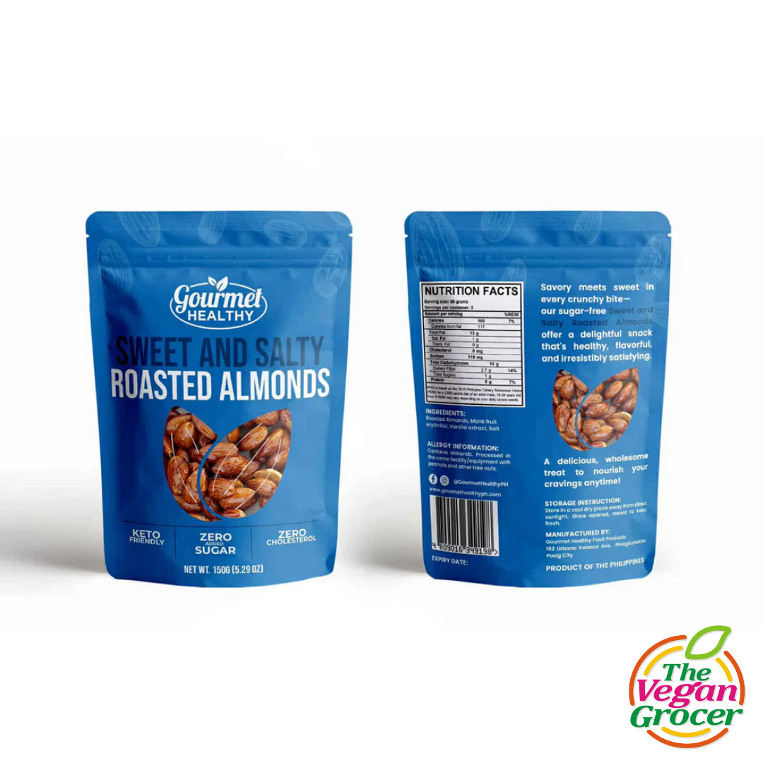 Gourmet Healthy Sweet & Salty Roasted Almonds 150g (sugar-free)