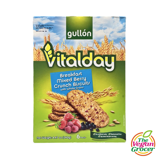 Gullón Vitalday Breakfast Mixed Berry Crunch Biscuits with Whole Grains 240g