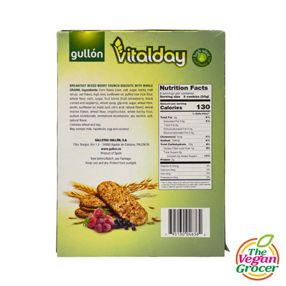Gullón Vitalday Breakfast Mixed Berry Crunch Biscuits with Whole Grains 240g