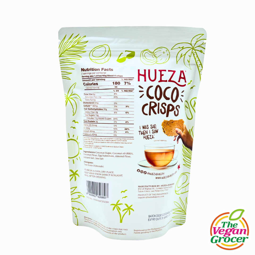 Hueza Coco Crisps 80g (organic, gluten-free) 80g