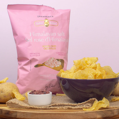 Inessence Golden Crisps - Himalayan Pink Salt Potato Chips 125g
