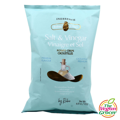 Inessence Golden Crisps - Salt & Vinegar Potato Crisps 125g