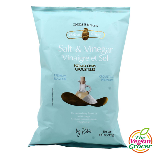 Inessence Golden Crisps - Salt & Vinegar Potato Crisps 125g