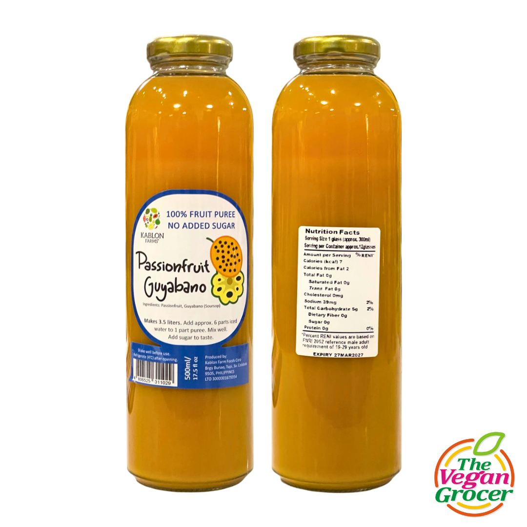 Kablon Farms Passionfruit Guyabano Puree 500mL (no added sugar)