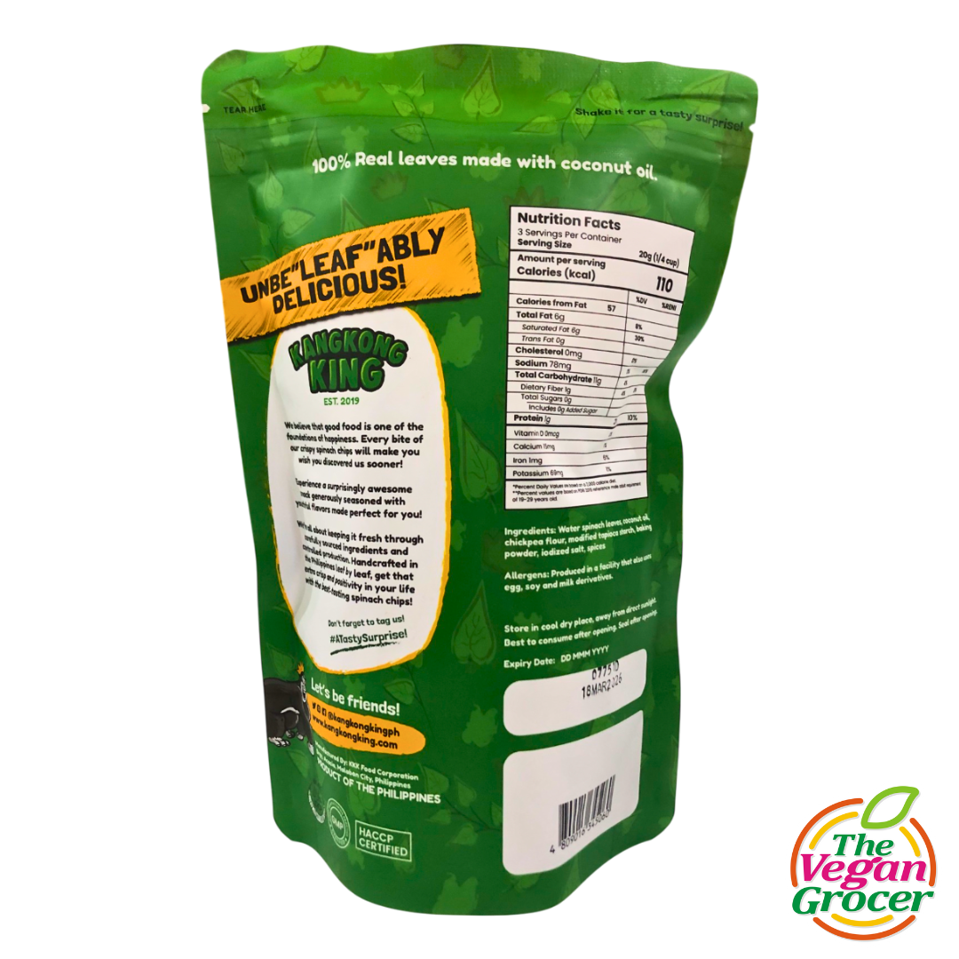 Kangkong King Chips Plain 60g (gluten-free)
