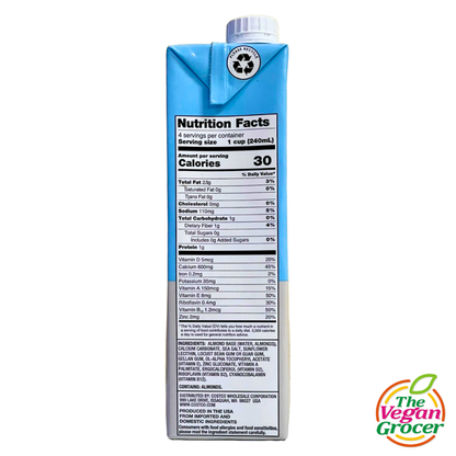 Kirkland Signature Almond Milk Unsweetened 946mL