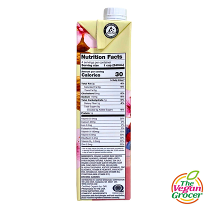Kirkland Organic Almond Milk Vanilla Unsweetened 946mL