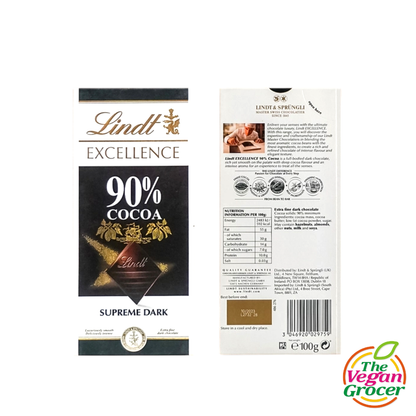 Lindt Excellence Supreme Dark 90% Cocoa 100g