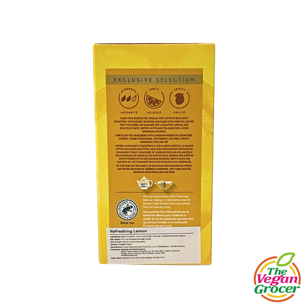 Lipton Exclusive Selections - Refreshing Lemon (1.7g x 25 Tea Bags)