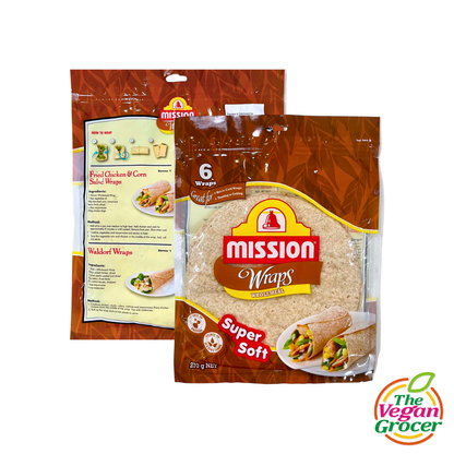 Mission Wholemeal Wraps 270g 6s (halal-friendly)