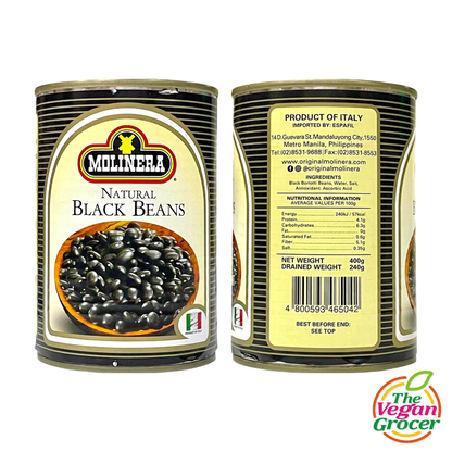 Molinera Natural Black Beans 400g