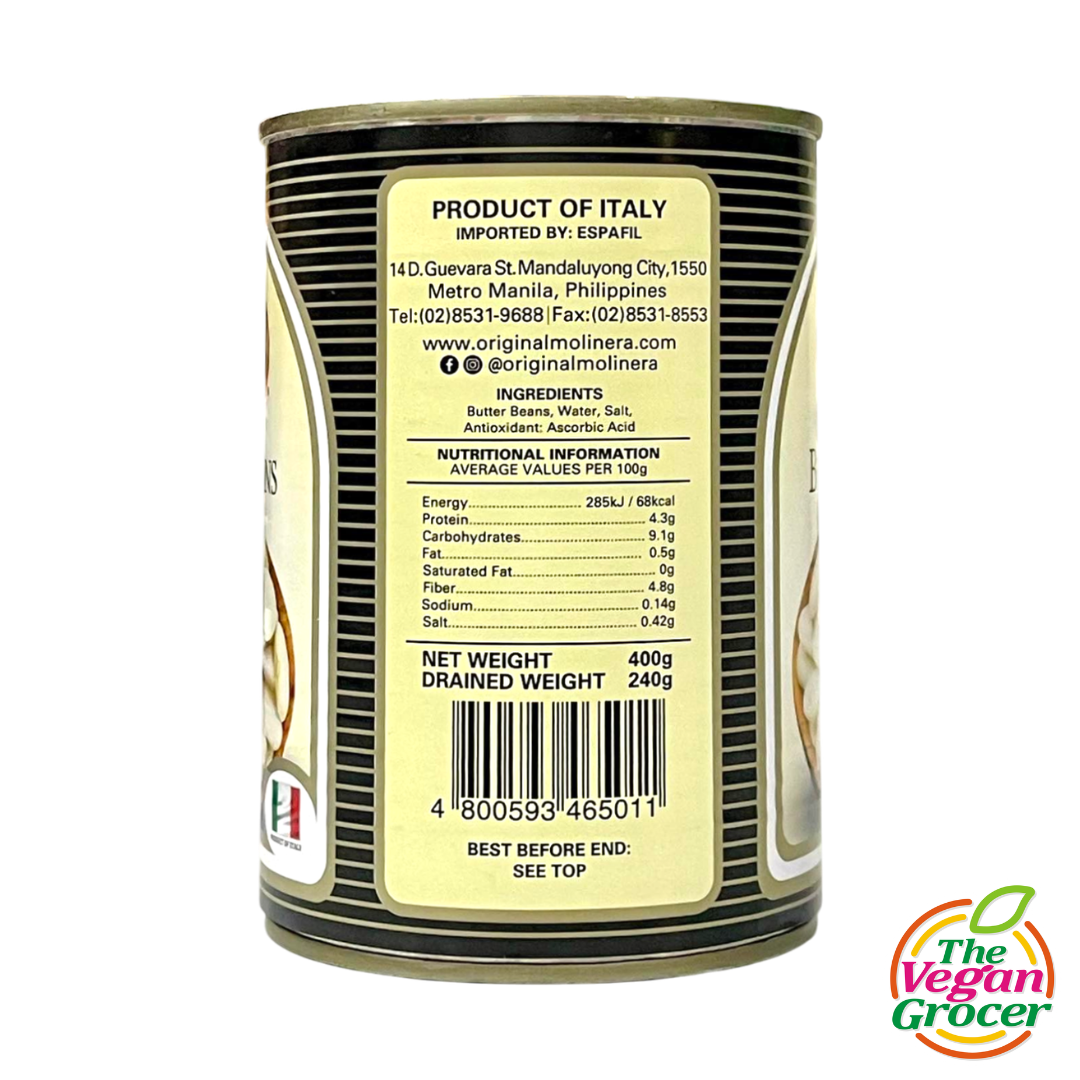 Molinera Natural Butter Beans 400g
