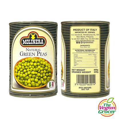 Molinera Natural Green Peas 400g