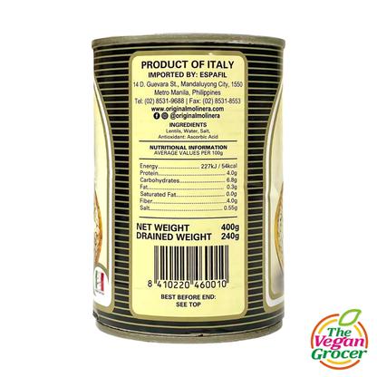 Molinera Natural Lentils 400g