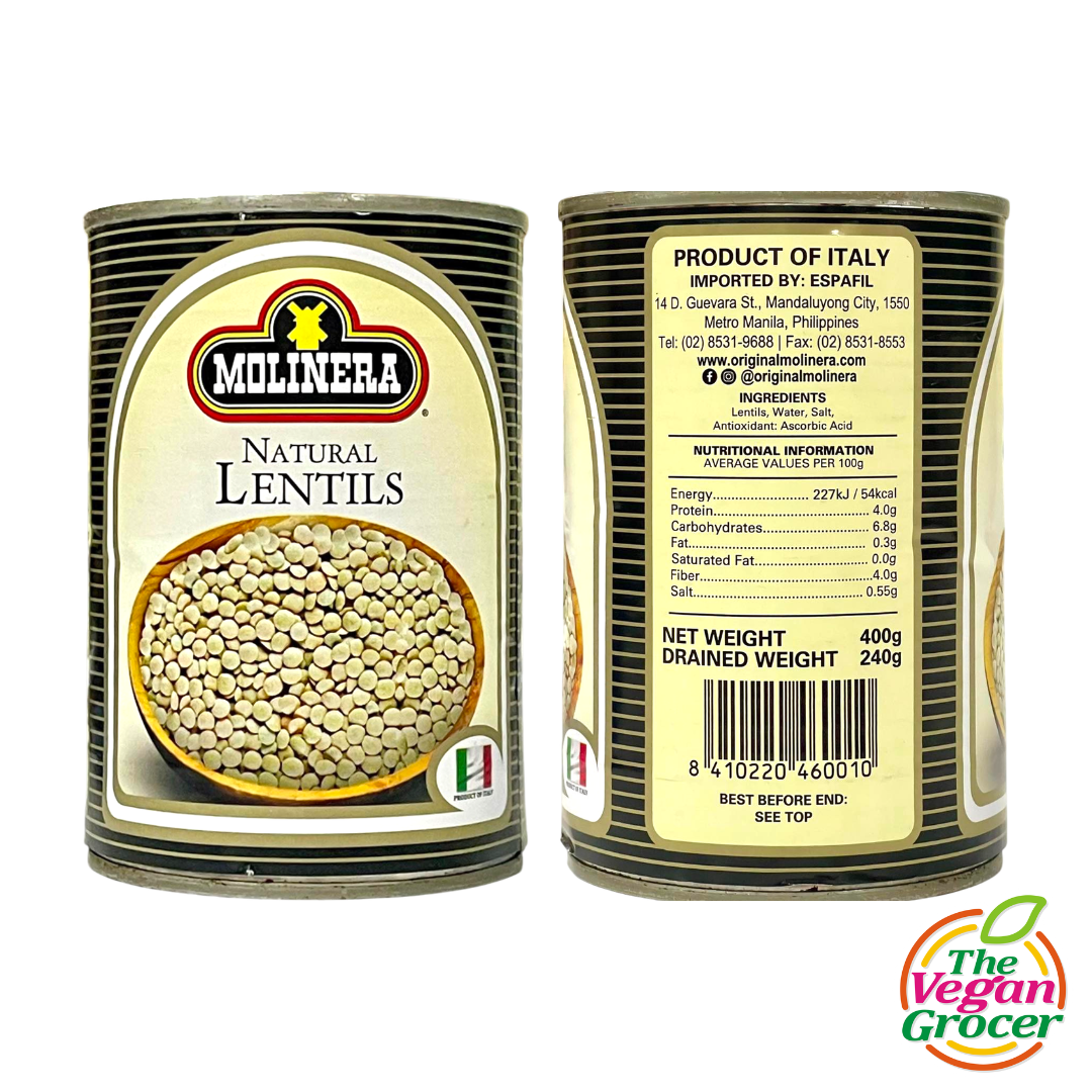 Molinera Natural Lentils 400g