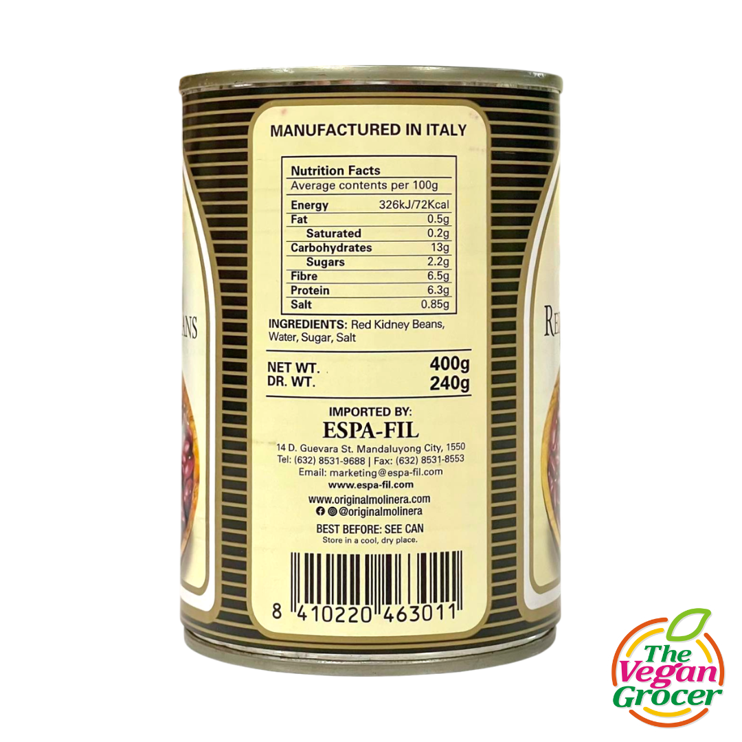 Molinera Natural Red Kidney Beans 400g