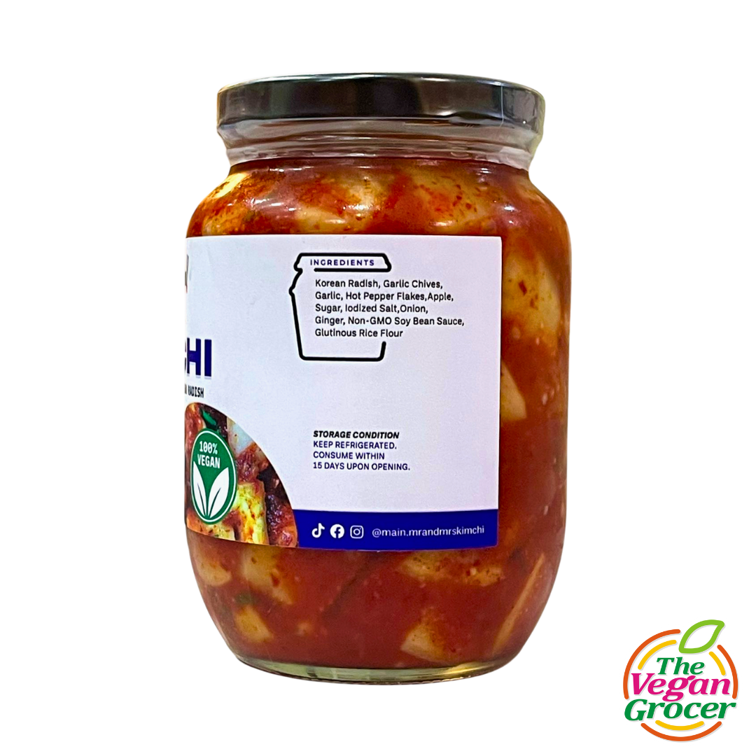 Mr & Mrs Vegan Korean Radish Kimchi 500g