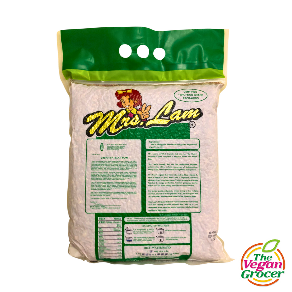Mrs. Lam Organic Red Rice 5kg – The Vegan Grocer Ph