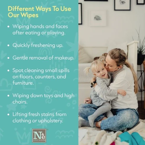 Nathan & Emma Sensitive Baby Wipes 80pulls (biodegradable & plant-based)