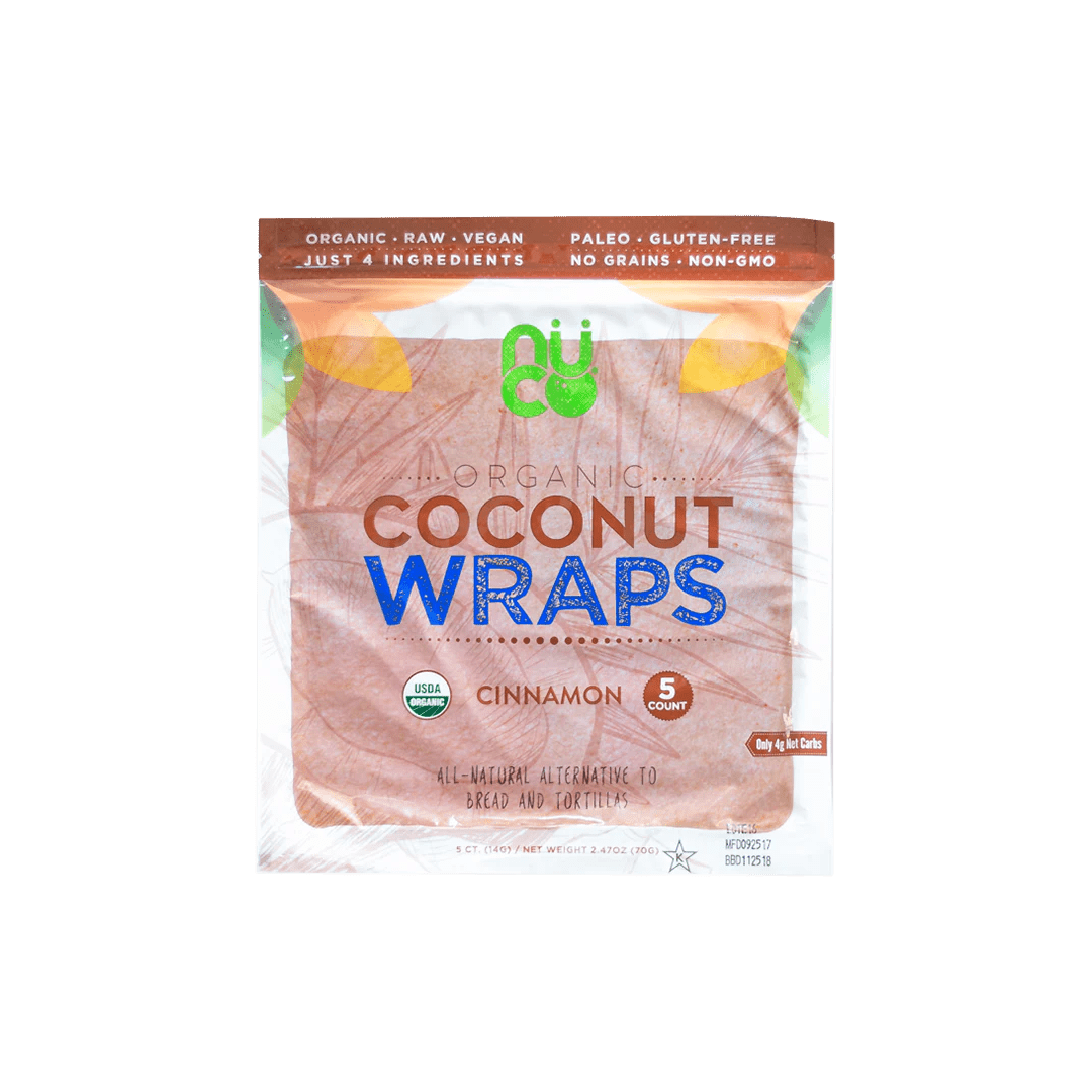 Nuco Coconut Wraps 70g (gluten-free, organic)