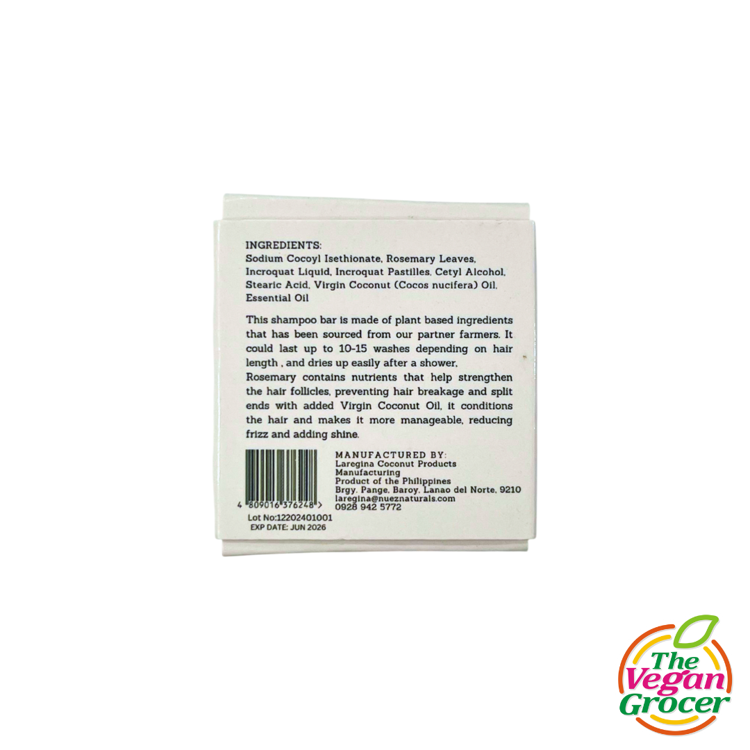 Nuez Naturals Rosemary Coco Shampoo Bar
