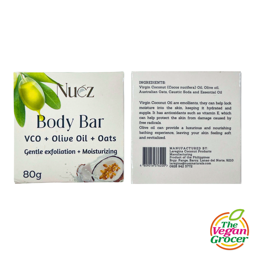 Nuez Naturals VCO + Olive Oil + Oats Body Soap 80g
