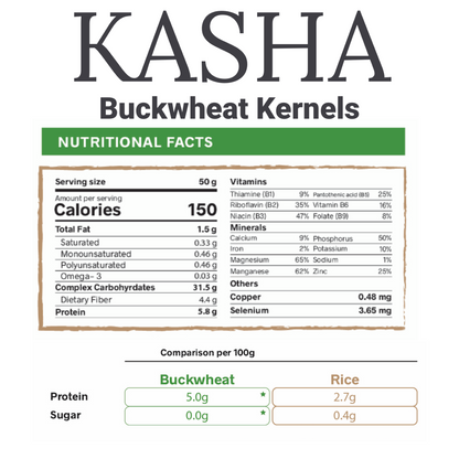 Kasha Roasted Buckwheat Kernels 500g