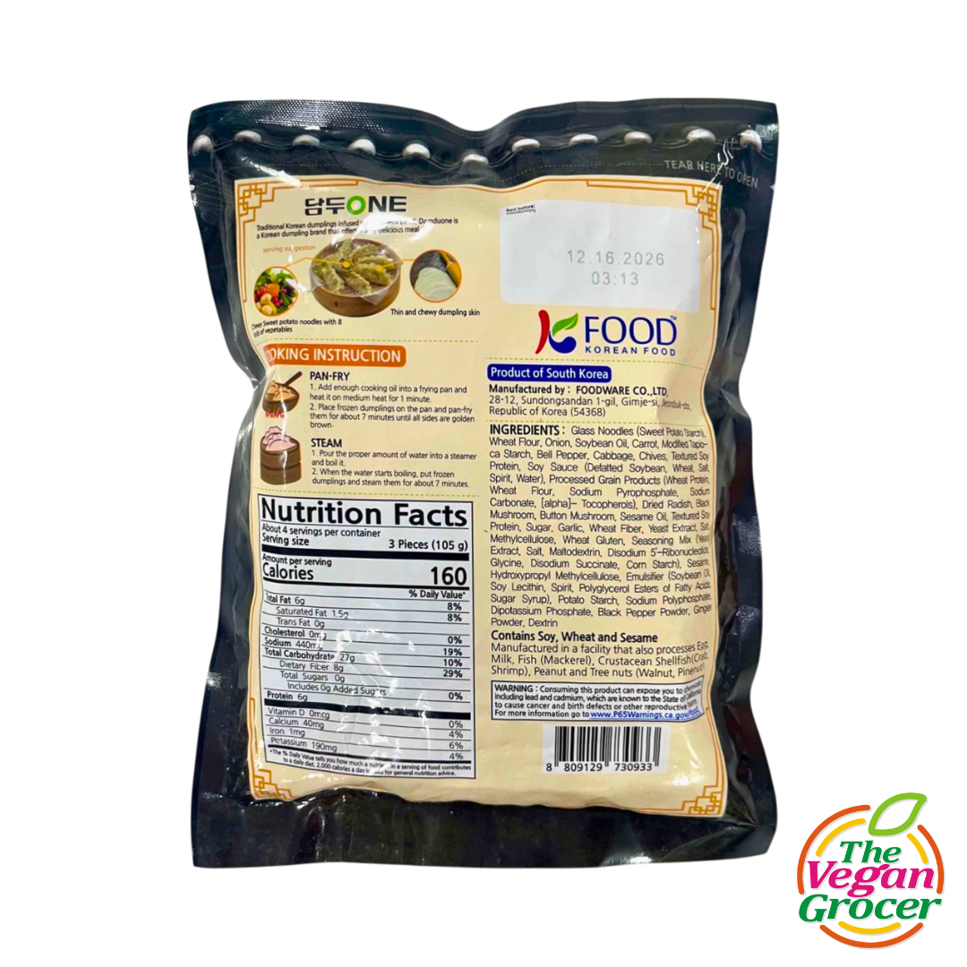 DamduOne Vegan Vegetable & Japchae Dumplings 420g