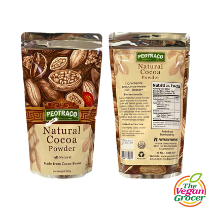 Peotraco Natural Cocoa Powder 250g (gluten-free, sugar-free)