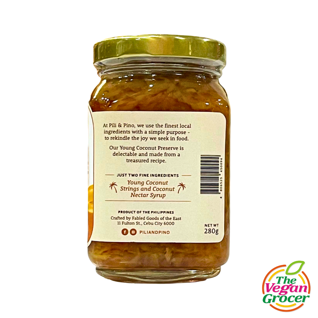 Pili & Pino Young Coconut Preserve 280g (gluten-free)