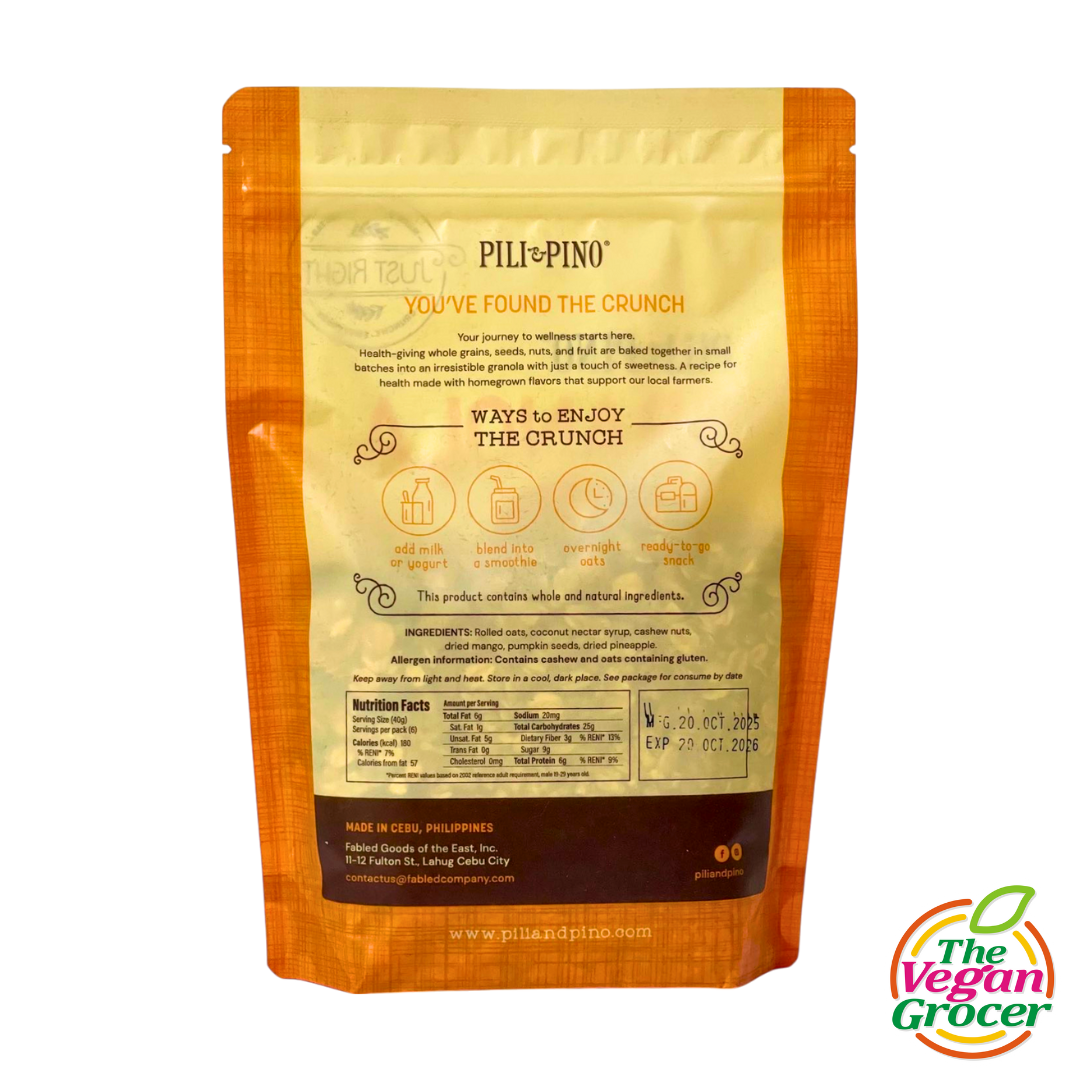 Pili & Pino Mango Pineapple Granola 240g